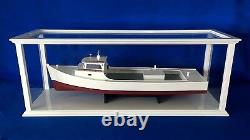 Display Case, Wood With White Finish, Acrylic Panels, For Boat Models & Other