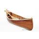 Display Cedar Strip Built Canoe 6' Small Wooden Model Boat Flat Matte Finish New