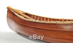 Display Cedar Strip Built Canoe 6' Small Wooden Model Boat Flat Matte Finish New