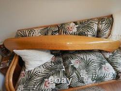 Display Wood Strip Built Canoe 60 Wooden Model Boat