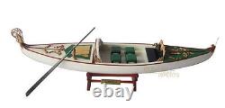 Display Wooden Gondola Model Boat