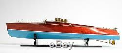 Dixie II American Challenger Speed Boat 36 Built Wood Model Ship Assembled