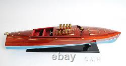 Dixie II Racing Hydroplane Speed Boat Wood Model Runabout 36 Fully Assembled