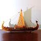 Drakkar Dragon Viking Sailboat Wooden Boat Ship With Sail Model Kit Scale 150
