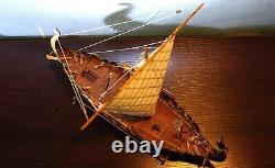 Drakkar Dragon Viking Sailboat Wooden Boat Ship with Sail Model Kit scale 150