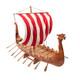 Drakkar Viking Historic Boat Model 25 Inches Handmade Wooden Fully Assembled