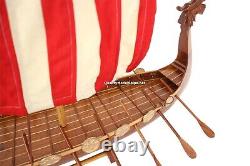 Drakkar Viking Wooden Model Boat