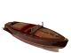 Drexel Heritage Custom Made Replica Of 1949 Chris Craft Wooden Model Racing Boat