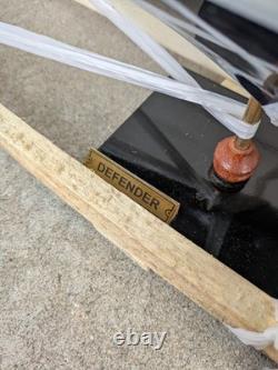 Drexel Heritage Defender Yacht Wood Sail Boat Ship Replica Model Sculpture