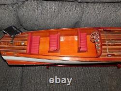 Drexel Heritage Replica of Chris Craft Wooden Model Racing Boat #22 SPEED BOAT