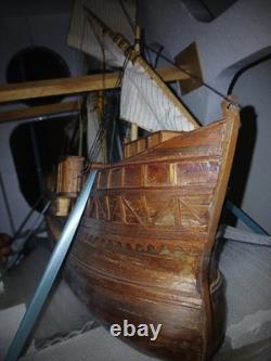 Dromon Wooden Model Warship Boat 1/350