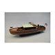 Dumas 1929 Commuter Boat Wooden Model Kit, 1/12 Scale, Black