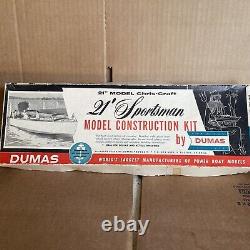Dumas 21' Sportsman 21 model kit #G-21M, Incomplete, See Description
