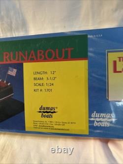 Dumas Boats Chris Craft 1930 24Ft Runabout Wood Kit # 1701 Laser Classic SEALED