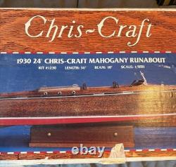 Dumas Boats Chris Craft 1930 24 Mahogany Runabout Model Boat Kit 1230