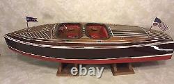 Dumas Chris-Craft Runabout Remote Control Boat Astro-21 Motor 1938 Model #1241