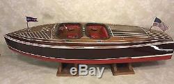 Dumas Chris-Craft Runabout Remote Control Boat Astro-21 Motor 1938 Model #1241