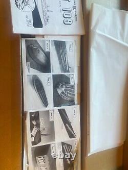 Dumas PT 109 older wooden model complete with extras never started