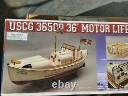 Dumas USCG 36500 36' With Motor Lifeboat 116 Scale R/C Wood Boat Model Kit 1258