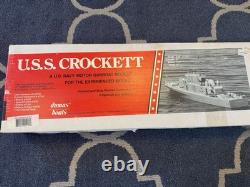 Dumas U. S. S. Crockett Wooden Boat Kit Opened