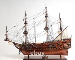 Dutch Flagship De Zeven Provincien Wooden Tall Ship Scale Model 36 Boat New