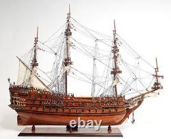 Dutch Flagship De Zeven Provincien Wooden Tall Ship Scale Model 36 Boat New