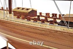 ENDEAVOUR 40 British Sailboat Handcrafted Wooden Model Boat