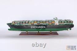 EVERGREEN Container Model Ship 103cm, Wooden Ship Model is for Sale