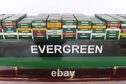 EVERGREEN Container Model Ship 103cm, Wooden Ship Model is for Sale