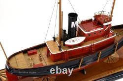 Edmond J. Moran Tug Boat Handcrafted Ship Model 24 Museum Quality, New York