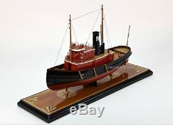 Edmond J. Moran Tugboat Handcrafted Boat Model 24 Museum Quality