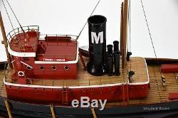 Edmond J. Moran Tugboat Handcrafted Boat Model 24 Museum Quality