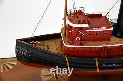 Edmond J. Moran Tugboat Handcrafted Boat Model 24 Museum Quality