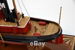 Edmond J. Moran Tugboat Handcrafted Boat Model 24 Museum Quality