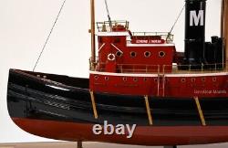 Edmond J. Moran Tugboat Handcrafted Boat Model 24 Museum Quality