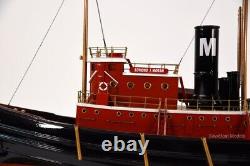 Edmond J. Moran Tugboat Handcrafted Boat Model 24 Museum Quality