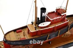 Edmond J. Moran Tugboat Handcrafted Boat Model 24 Museum Quality