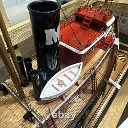 Edmond J. Moran Tugboat Handcrafted Boat Model 24 Museum Quality