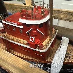 Edmond J. Moran Tugboat Handcrafted Boat Model 24 Museum Quality