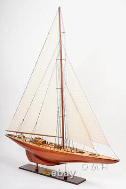 Endeavour 40 Inch Sailboat Wooden Wood Boat Model Replica