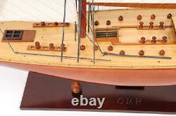 Endeavour 40 Inch Sailboat Wooden Wood Boat Model Replica