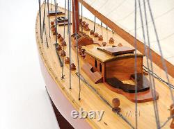 Endeavour 40 Inch Sailboat Wooden Wood Boat Model Replica