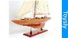 Endeavour America S Cup J Class Yacht Wood Model 24 Boat Sailboat New