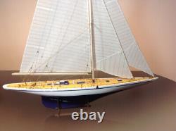 Endeavour America's Cup J Class Yacht 180 Wood Model Ship Kit 18 Boat Sailboat