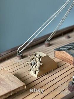 Endeavour America's Cup J Class Yacht Wood Model 32 Boat Sailboat Beautiful