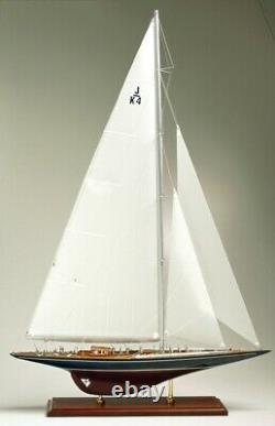 Endeavour America's Cup J class yacht wooden model ship kit 18 Sailboat