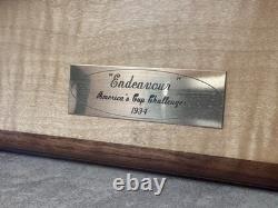 Endeavour America's Cup Model Wall Boat Yacht Art Decor Beautiful Wood 1934