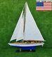 Endeavour Model Wooden Ship 24-inch Handmade Decor Home Display For Ship Lovers