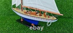 Endeavour Model Wooden Ship 24-inch Handmade Decor Home Display for Ship Lovers