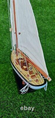 Endeavour Model Wooden Ship 24-inch Handmade Decor Home Display for Ship Lovers